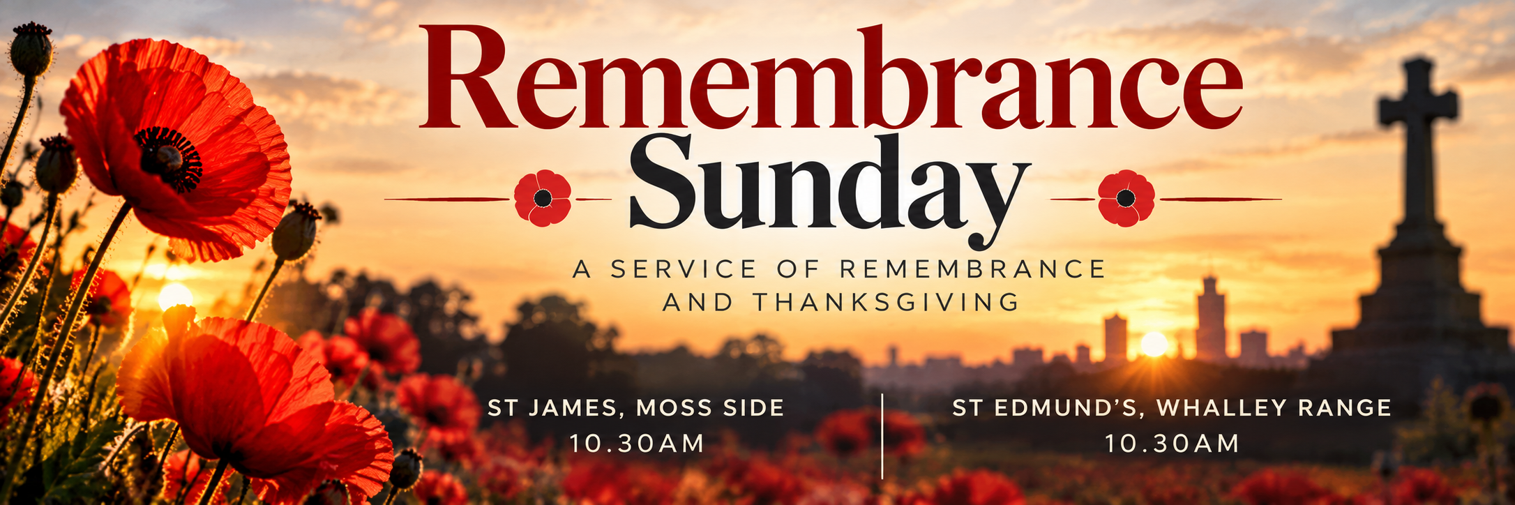 Remembrance Sunday at Sunset